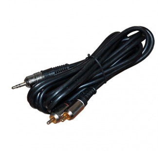 Видеошнур 2 RCA - 3,5мм 1,5м Gold металл "Rexant" 17-4222#2109786
