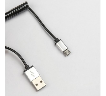Кабель USB - micro USB Dialog HC-A5318 спиральный, (черный) 1.65 м, в пакете#71047