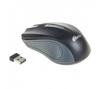 Мышь беспроводная RITMIX RMW-555, чёрный/серый, USB-Dongle. Разрешение: 1000 dpi.#161005