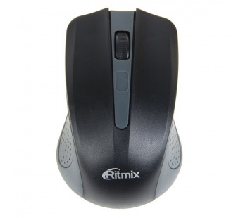 Мышь беспроводная RITMIX RMW-555, чёрный/серый, USB-Dongle. Разрешение: 1000 dpi.#161007