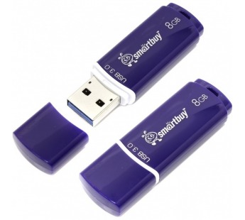 Флеш-накопитель USB 3.0 8Gb Smart Buy Crown Blue#2106753