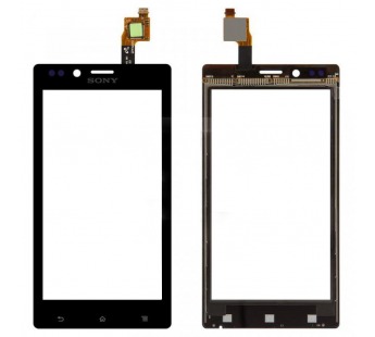 Тачскрин для Sony ST26i (Xperia J) Черный#148802