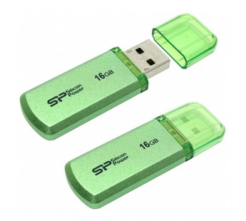 Флеш-накопитель USB 16GB Silicon Power Helios 101 зеленый#711139