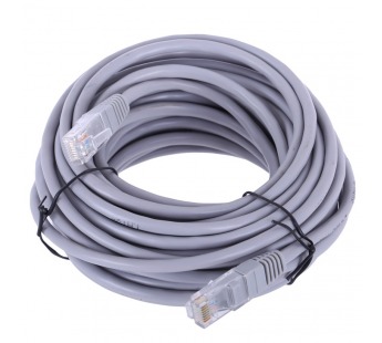 Патч-корд литой TELECOM FTP кат.5e, серый, 15 м #161613