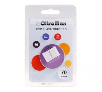 Флеш-накопитель USB 8GB OltraMax 70 белый#136656