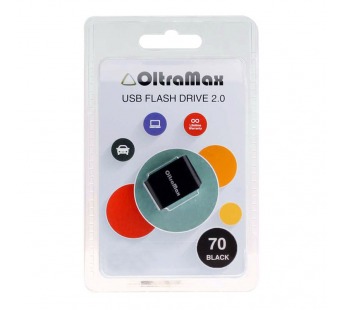 Флеш-накопитель USB 8GB OltraMax 70 чёрный#136662