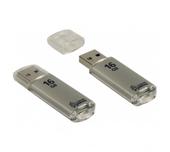 Флеш-накопитель USB 16GB Smart Buy V-Cut серебро#2106661