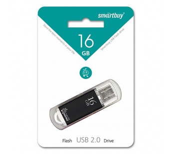 Флеш-накопитель USB 16Gb Smart Buy V-Cut black#699874