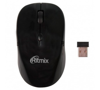 Мышь беспроводная RITMIX RMW-111, чёрная#2141440