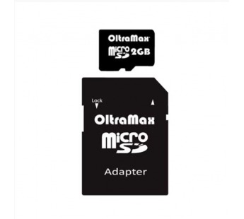 Карта памяти MicroSD 2 GB OltraMax + SD адаптер#2004626