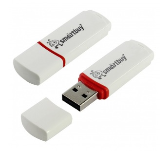 Флеш-накопитель USB 64GB Smart Buy Crown белый#2106730