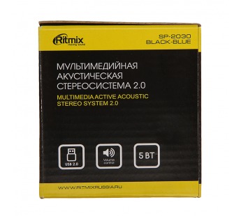 Колонки RITMIX SP-2030, USB 2.0, черный#161081