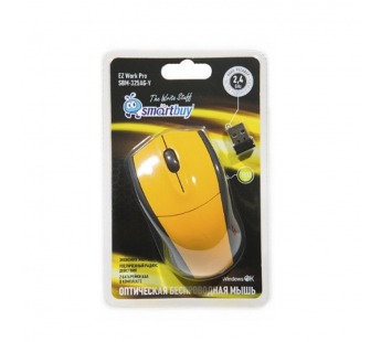 Мышь беспроводная Smart Buy SBM-325AG-Y,USB, yellow#2127750