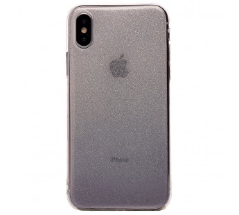 Чехол-накладка - Glamour для Apple iPhone X/XS (silver)#146150