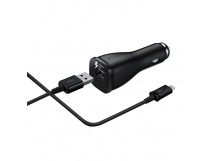 Адаптер автомобильный SAMSUNG ORIGINAL (micro-USB 2A Black)