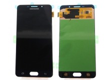 Дисплей для Samsung A710F (A7 2016) в сборе с тачскрином Черный - (AMOLED, с регулировкой подсветки)
