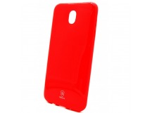 Чехол-накладка TPU Siberia MIX на Samsung J3 2017 (красный)