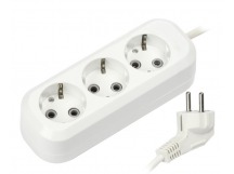 Удлинитель 3 гнезда 10 метров 16А/3,5кВт с заземлением ПВС 3х1,0 (SBE-16-3-10-Z)