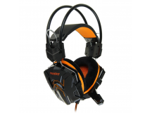 Гарнитура Smartbuy SBHG-1100 RUSH SNAKE, черная/оранжевая, игровая