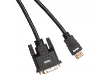 Кабель Dialog HDMI - DVI 3.0 м, в пакете  HC-A1630 (CV-0530 black)