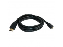 Кабель Dialog HDMI - micro HDMI - HC-A0518 (CV-0318 black) V1.4, длина 1.8 м, блистер