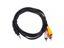 Кабель TELECOM 3.5 Jack (M) / 3 RCA (M), 5 м.
