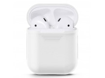 Чехол - силиконовый для кейса Apple AirPods (white)