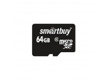 Карта памяти MicroSD 64GB Smart Buy Сlass 10  без адаптера LE