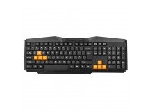 Клавиатура RITMIX RKB-152, черная/оранжевая, USB