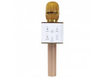 Беспроводной караоке микрофон Q7 (золотой)