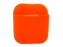 Чехол - силиконовый, тонкий для кейса Apple AirPods/AirPods 2 (orange)