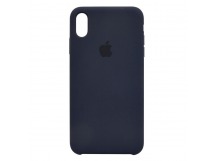 Чехол-накладка - Soft Touch для Apple iPhone XS Max (dark blue)