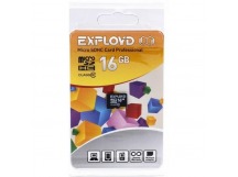Карта памяти MicroSD 16GB Exployd Class 10 без адаптера