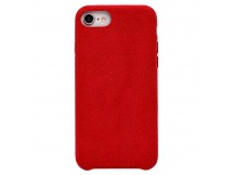 Чехол-накладка - Alcantara для Apple iPhone 7/8 (red)