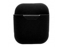 Чехол - силиконовый, тонкий для кейса Apple AirPods/AirPods 2 (black)