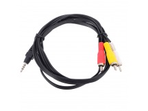 Кабель TELECOM 3.5 Jack (M) / 3 RCA (M), 3 м. (1/100)