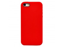 Чехол-накладка - Full Soft Touch для Apple iPhone 5/5S/SE (red)
