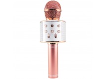 Беспроводной караоке микрофон WSTER WS-858 (розовый)