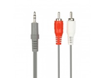 Кабель соединительный SMART BUY 3.5 Jack (M) - 2xRCA (M), стерео, аудио, 3,0 м, в пакете (1/200)