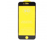 Защитное стекло 9D Apple iPhone 6 (черный) тех.упаковка