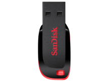 Флеш-накопитель USB 64GB SanDisk Cruzer Blade чёрный