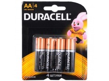 Элемент питания DURACELL LR6 (LR06) BL4 BASIC CN (48/192/18816)