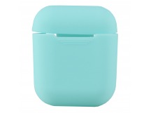 Чехол - силиконовый, тонкий для кейса Apple AirPods 2 (mint)