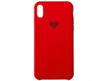 Чехол-накладка - Soft Touch Love для Apple iPhone XS Max (red)