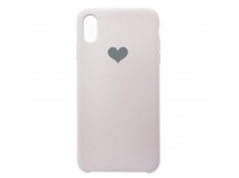 Чехол-накладка - Soft Touch Love для Apple iPhone XS Max (white)