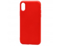 Чехол-накладка Silicone Case New Era для Apple iPhone X/XS красный
