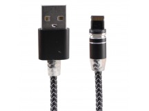 Кабель USB - Apple lightning X-Cabel YLF-001 магнитный черный