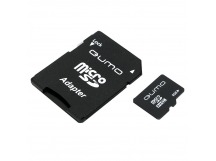 Карта памяти MicroSD 8 Gb Qumo +SD адаптер (class  4)