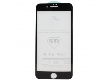 Защитное стекло 5D iPhone 6 Plus (черный) тех.упаковка
