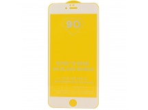 Защитное стекло 9D iPhone 6 Plus (белый) тех.упаковка